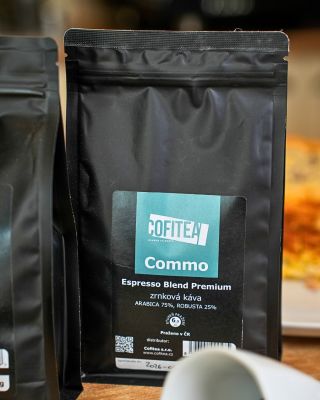 ☕Milovníci italského stylu kávy, zbystřete! 🇮🇹 Nový blend Commo v poměru 75 % arabiky a 25 % robusty má výrazný charakter,...