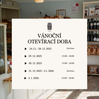 Milí zákazníci, sváteční období se blíží a my víme, že je to čas setkávání, odpočinku a chvílí, které si chceme užít s...